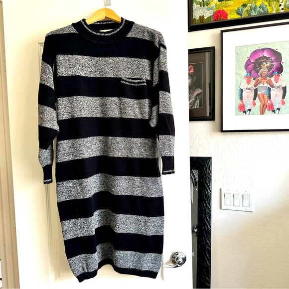 Vintage A’MILANO Sweater Dress. Size: Large. Excellent condition 🖤 - Picture 1 of 6